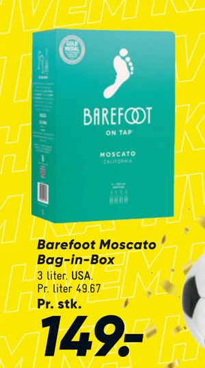 Barefoot Moscato Bag-in-Box