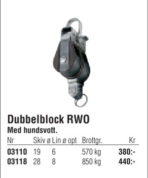 Dubbelblock RWO