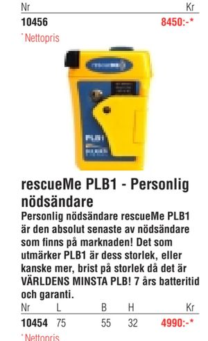 rescueMe PLB1 - Personlig nödsändare