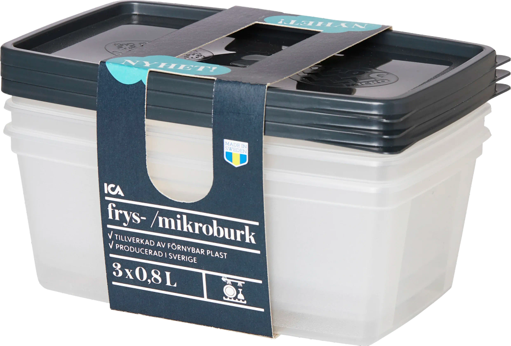 Erbjudanden på Frys/microburk 3-pack (ICA) från ICA Kvantum för 30 kr