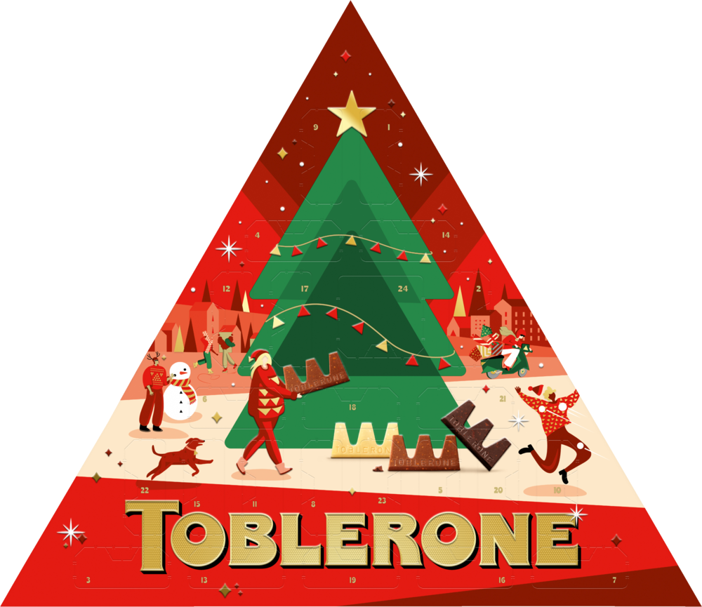 Tilbud på Toblerone Julekalender fra Fleggaard til 79,99 kr.