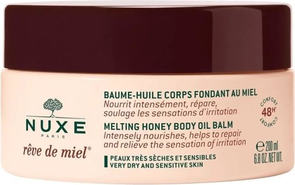 Tilbud på Nuxe- Reve de Miel Body Balm 200 ml 
-Nærende bodybalm fra ComputerSalg til 164 kr.