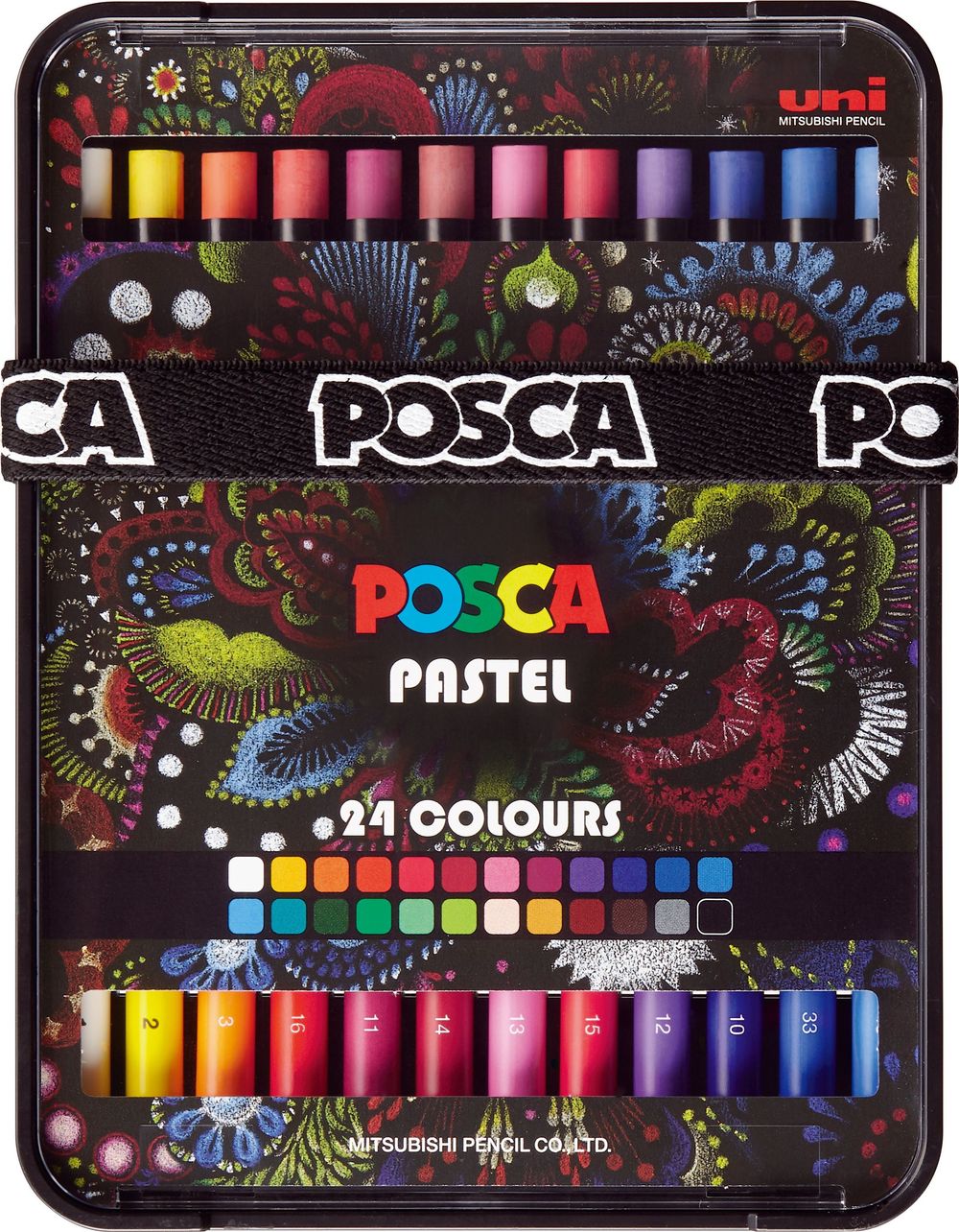 Tilbud på Farvekridt POSCA Pastel - med 24 stk. ass. farver fra ComputerSalg til 269 kr.