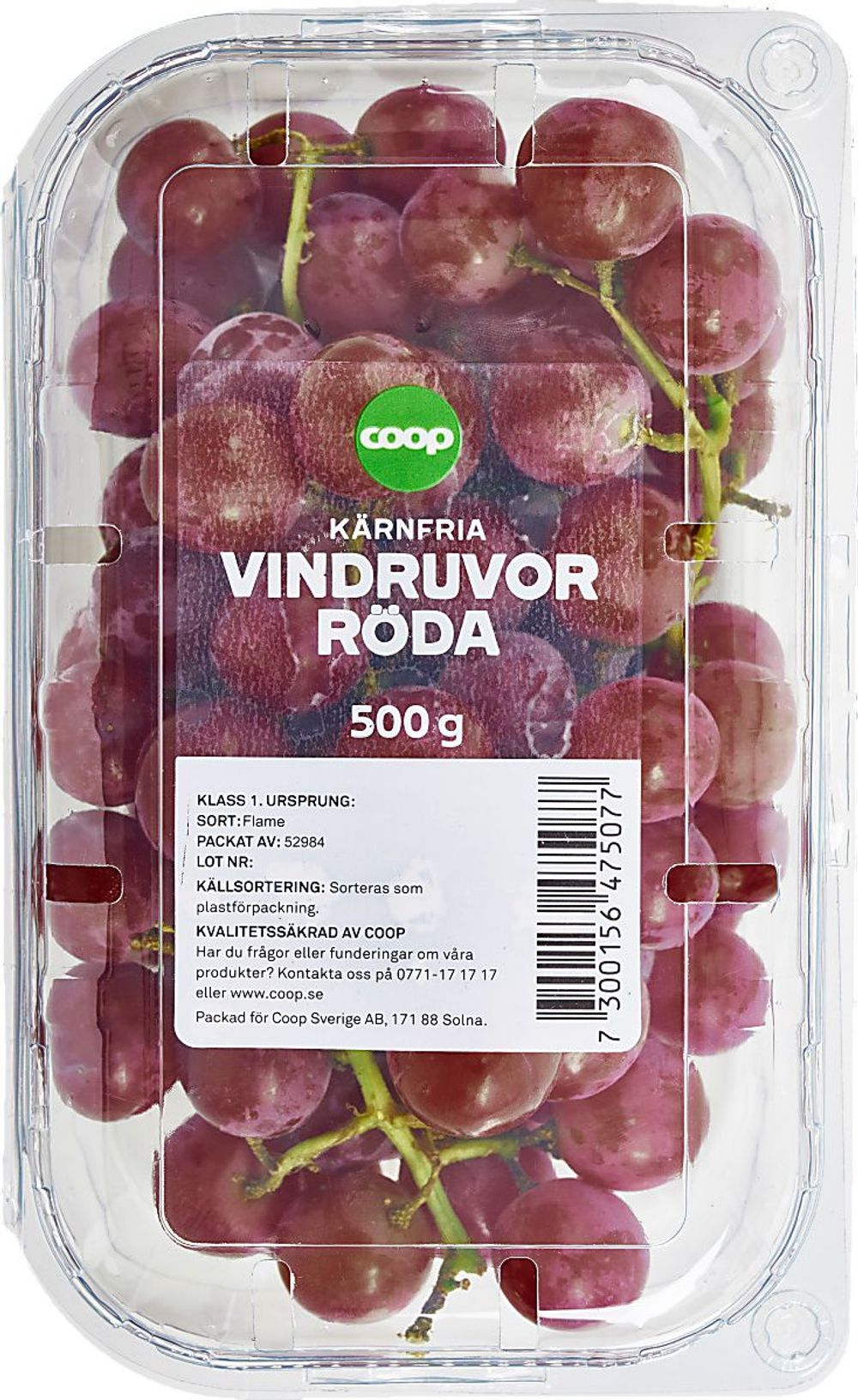 Erbjudanden på Röda druvor (Italien/Spanien/Coop) från Coop X:-TRA för 29,90 kr