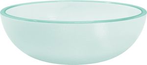 vidaXL Servant herdet glass 35x12 cm frostet