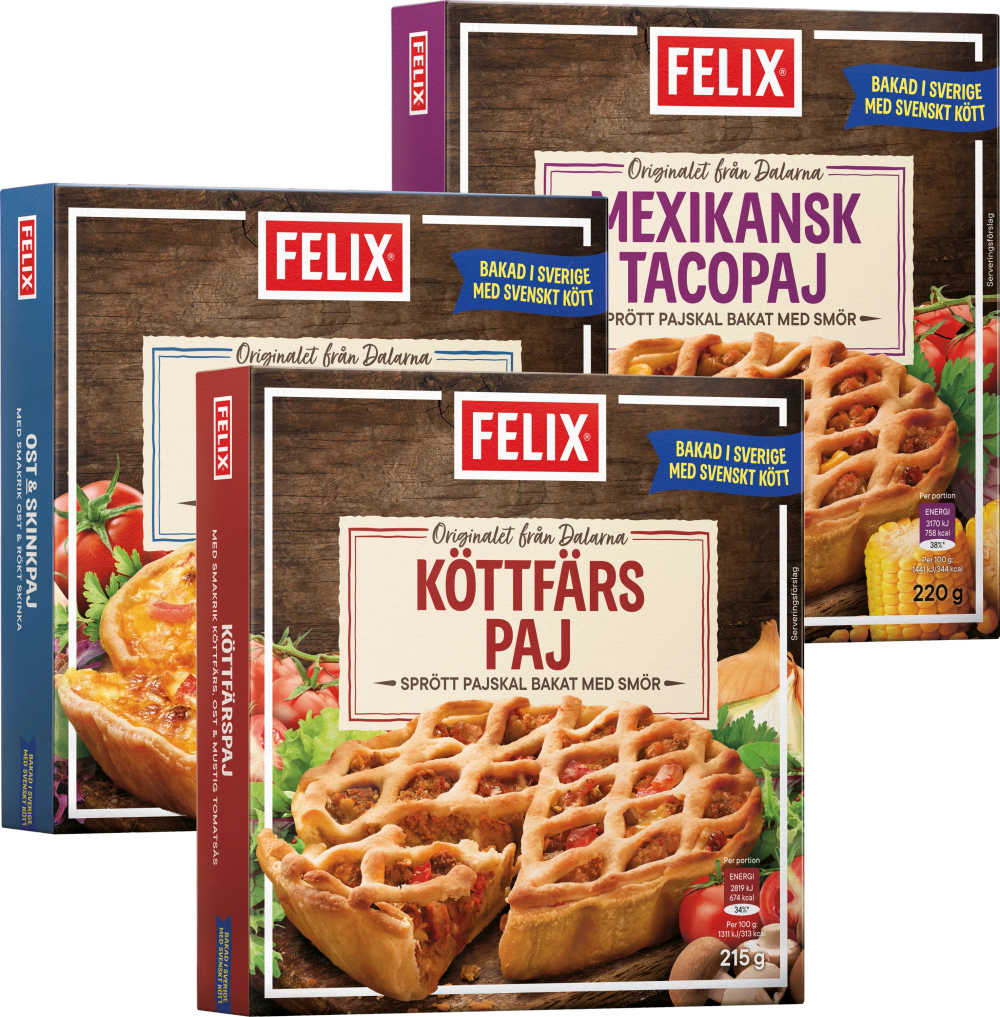 Erbjudanden på Fryst paj (Felix) från ICA Maxi Stormarknad för 78 kr