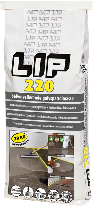 Gulvspartelmasse - 220 (Lip)