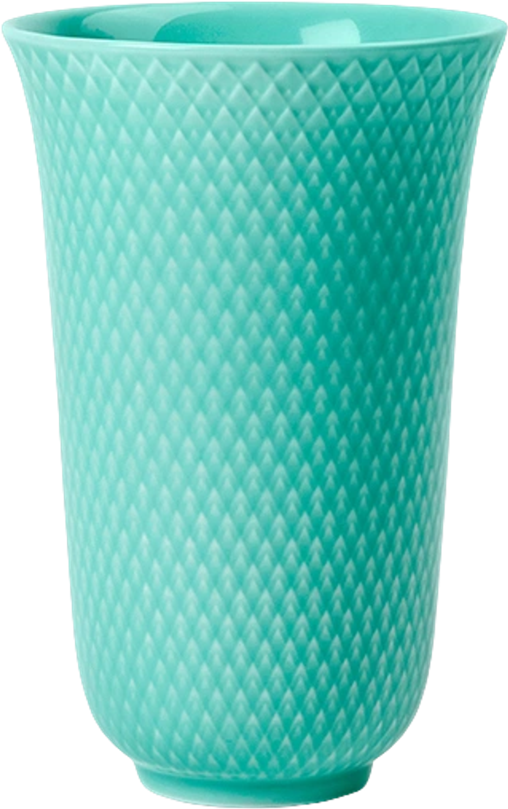 Tilbud på Lyngby Porcelæn Rhombe Color vase aqua H15 cm fra Kop & Kande til 374,96 kr.