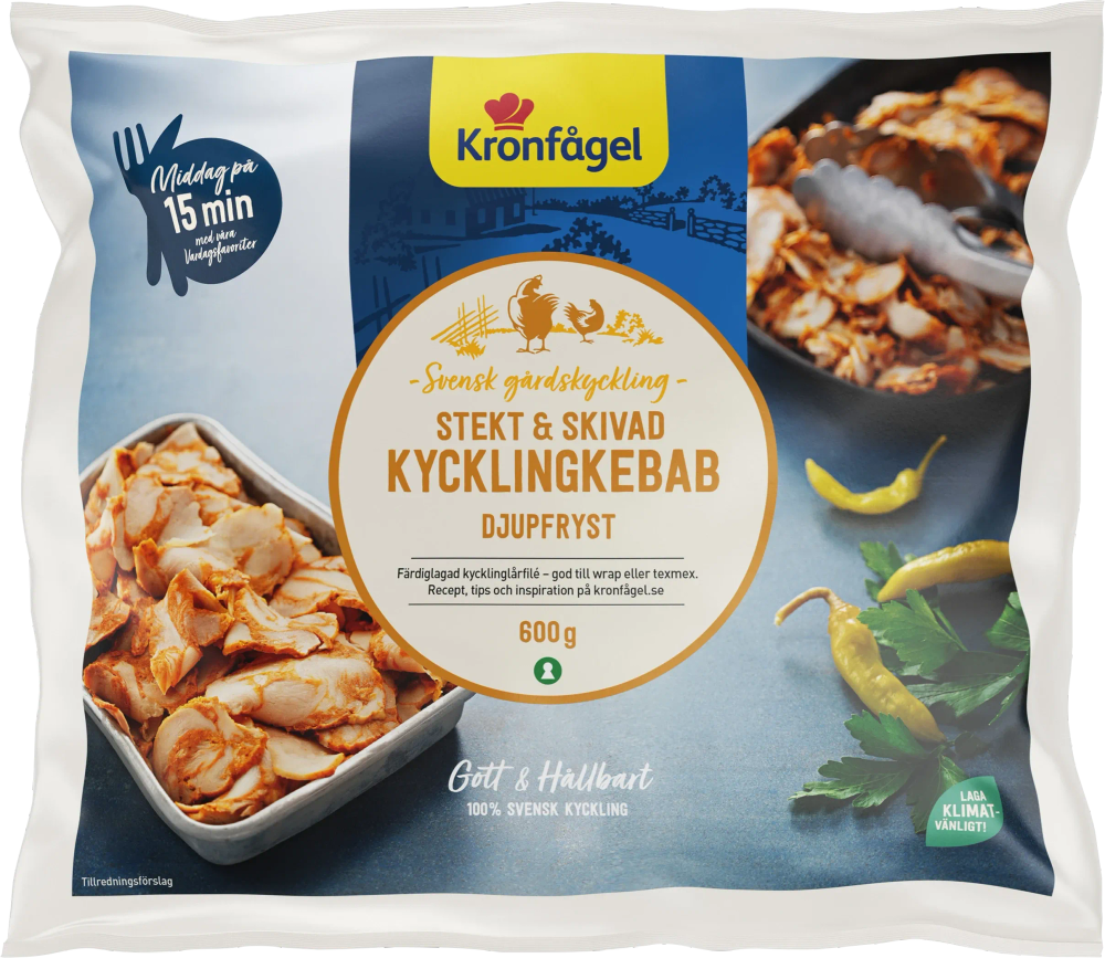 Erbjudanden på Kycklingkebab, Wokstrimlor (Kronfågel) från ICA Supermarket för 72 kr