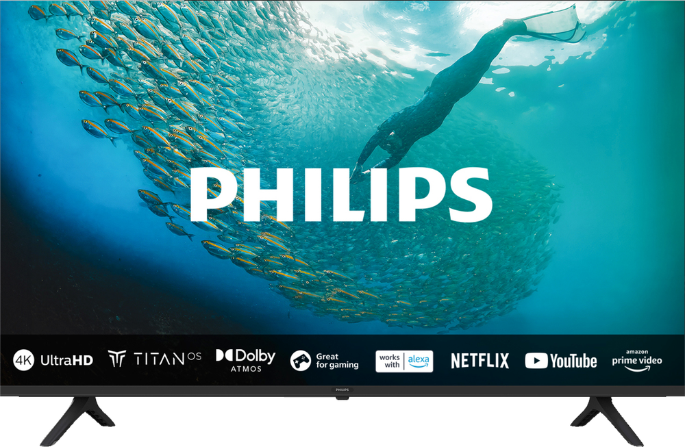 Tilbud på Philips 43" PUS7009 4K LED TV (2024) fra Elgiganten til 2.690 kr.