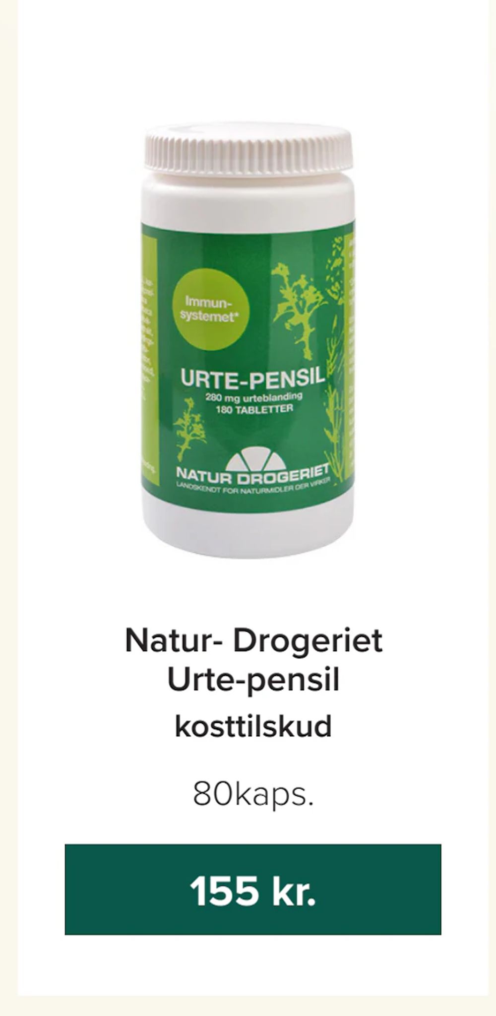 Tilbud på Natur- Drogeriet Urte-pensil fra Helsemin til 155 kr.