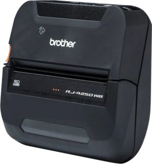 Brother RuggedJet RJ-4250WB - Etiketprinter - direkte termisk - Rulle (11,3 cm) - 203 dpi - op til 127 mm/sek. - USB 2.0, Wi-Fi(n), NFC, Bluetooth 4.2