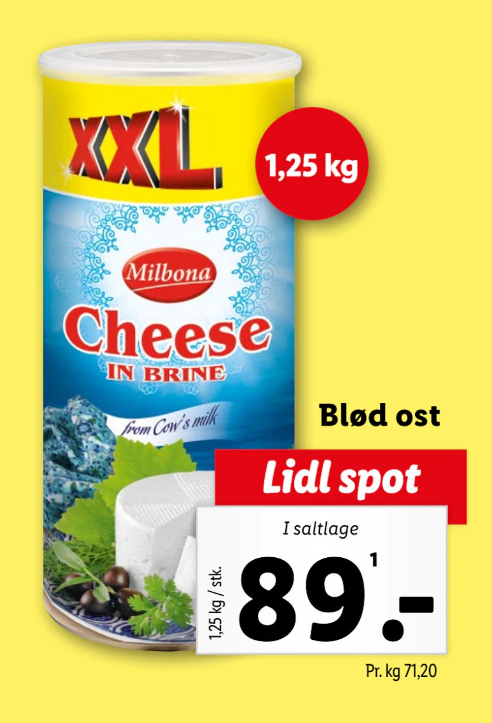 Tilbud på Blød ost fra Lidl til 89 kr.