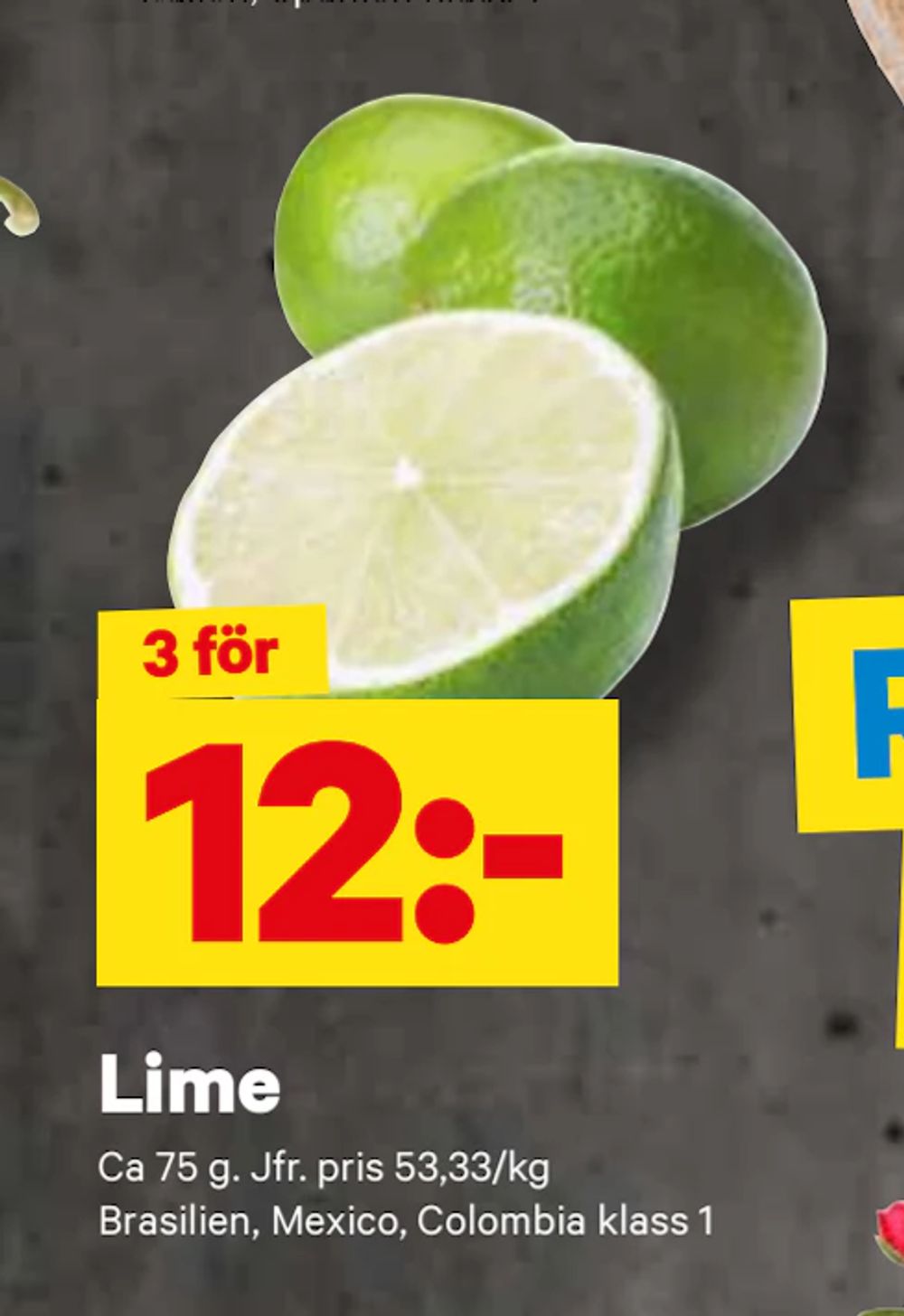 Erbjudanden på Lime från City Gross för 12 kr
