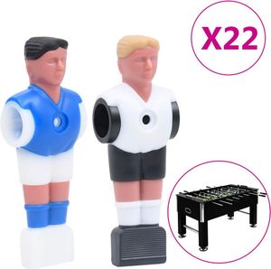 vidaXL spillerfigurer til bordfodbold til 15,9 mm stang 22 stk.