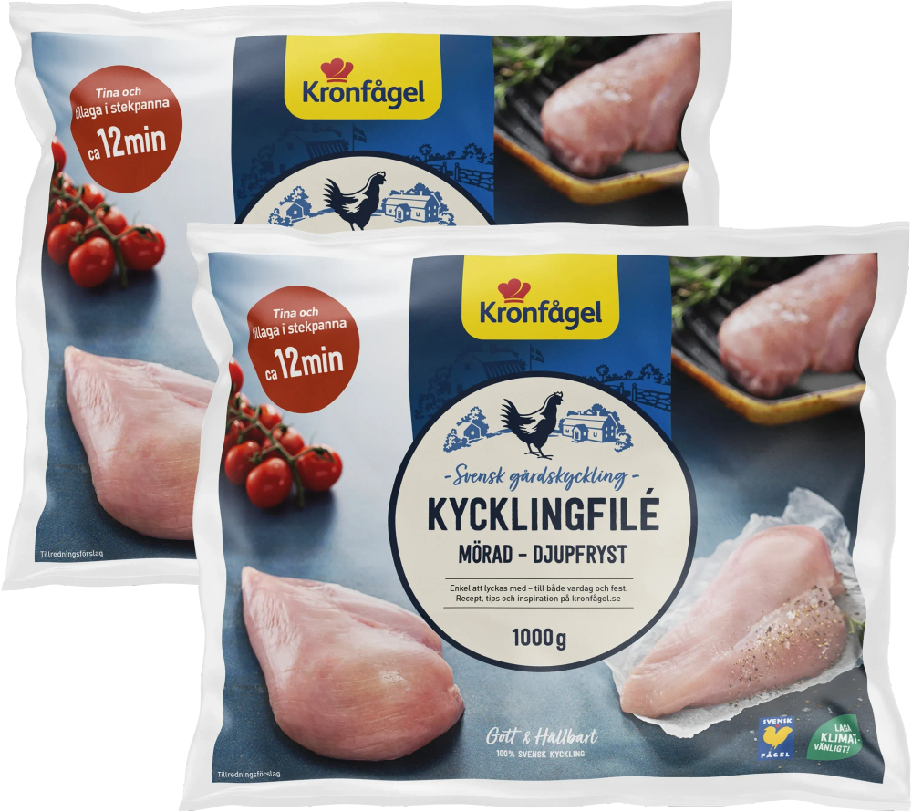 Erbjudanden på Fryst kycklingfilé (Kronfågel) från ICA Supermarket för 150 kr