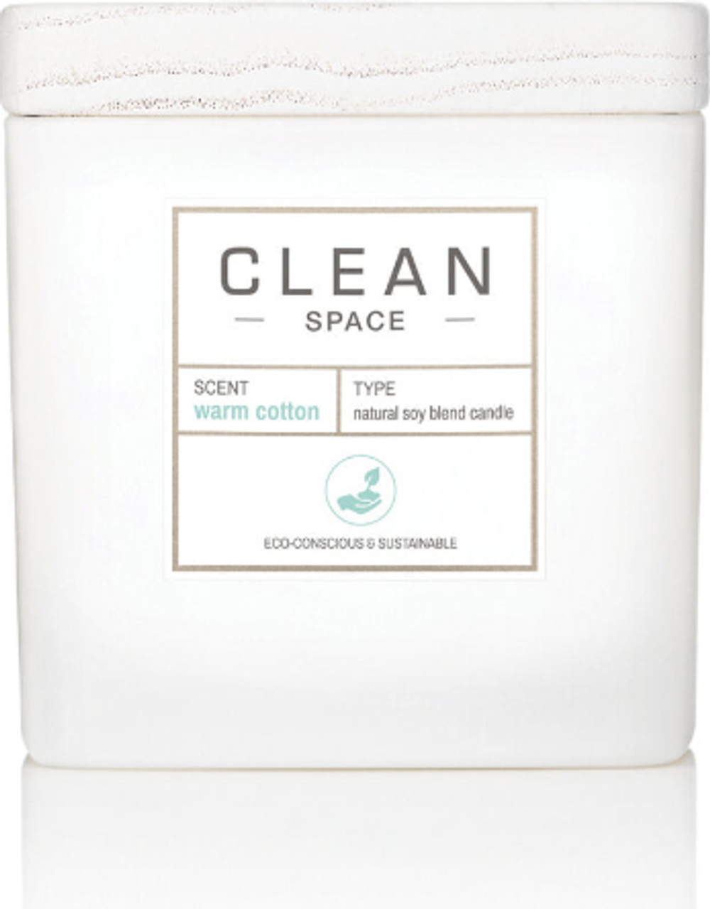 Tilbud på Clean Clean, Space Warm Cotton, Scented Candle, 227 g fra ComputerSalg til 217 kr.