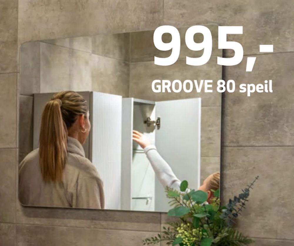 Tilbud på GROOVE 80 speil fra Flisekompaniet til 995 kr
