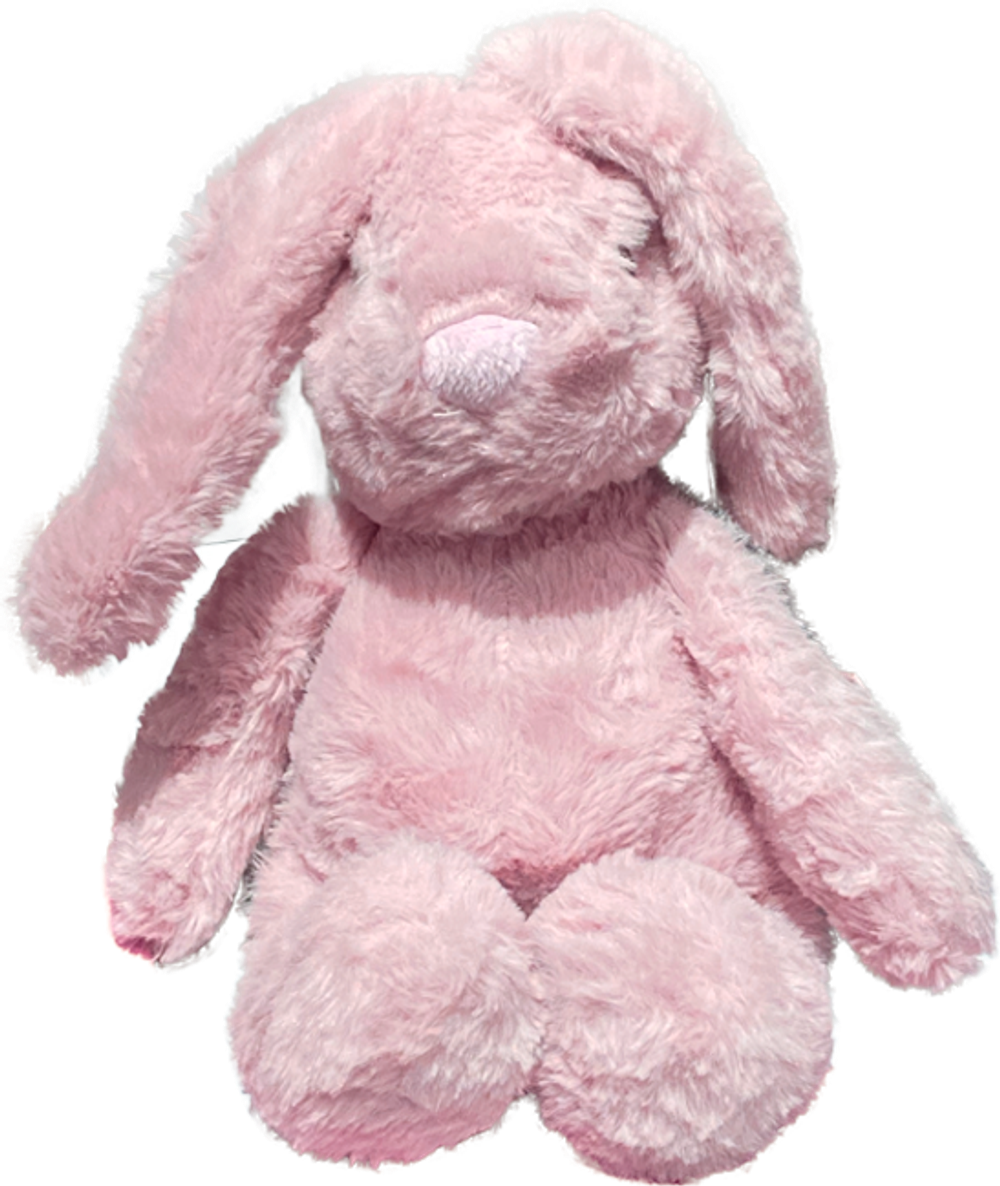 Tilbud på Stor Plysbamse - Pink Kanin (24cm) fra Basic & More til 68 kr.