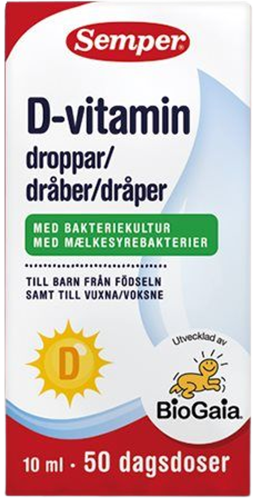 Tilbud på D-vitamindråber (Semper) fra Helsam til 214,95 kr.