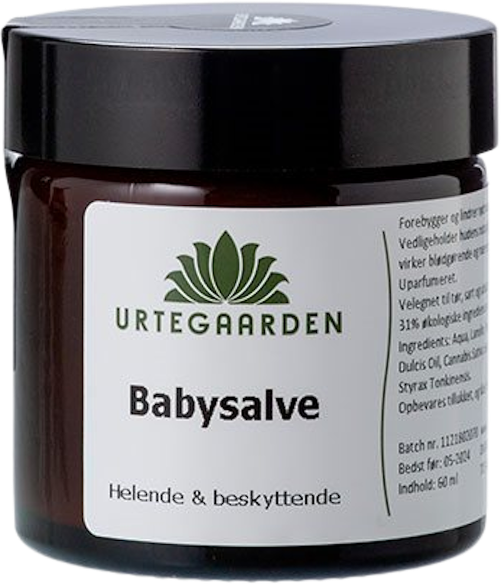 Tilbud på Babysalve (Urtegaarden) fra Helsam til 71 kr.