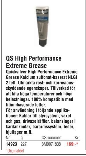 QS High Performance Extreme Grease