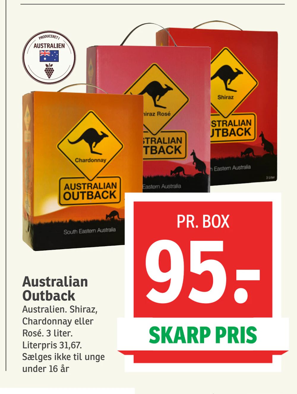 Tilbud på Australian Outback fra SPAR til 95 kr.