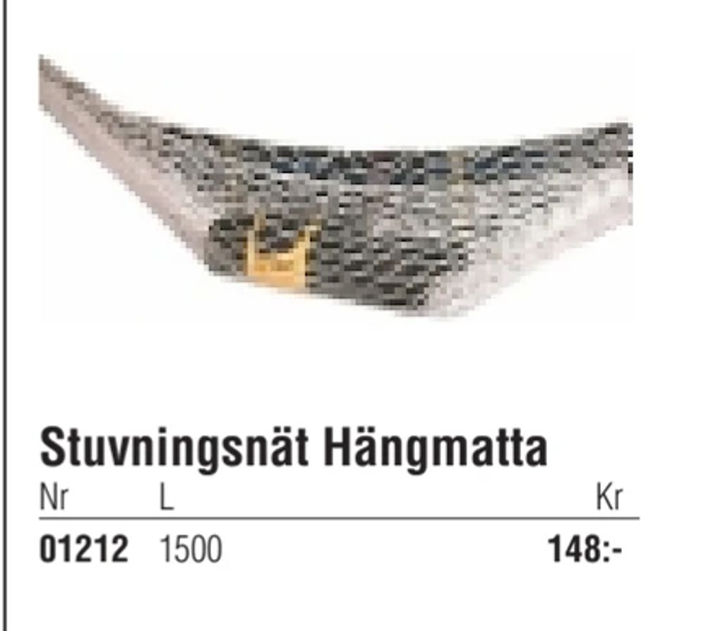 Erbjudanden på Stuvningsnät Hängmatta från Erlandsons Brygga för 148 kr