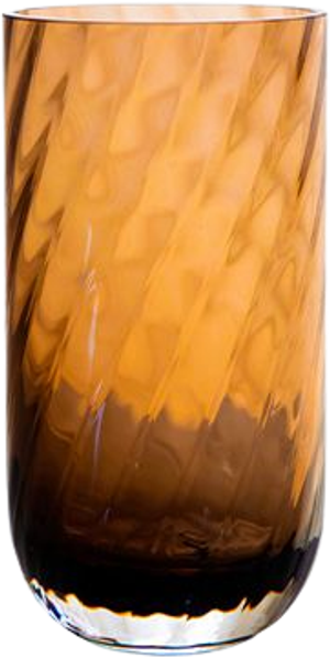 Specktrum Meadow Swirl Cylinder vase amber small H21 cm