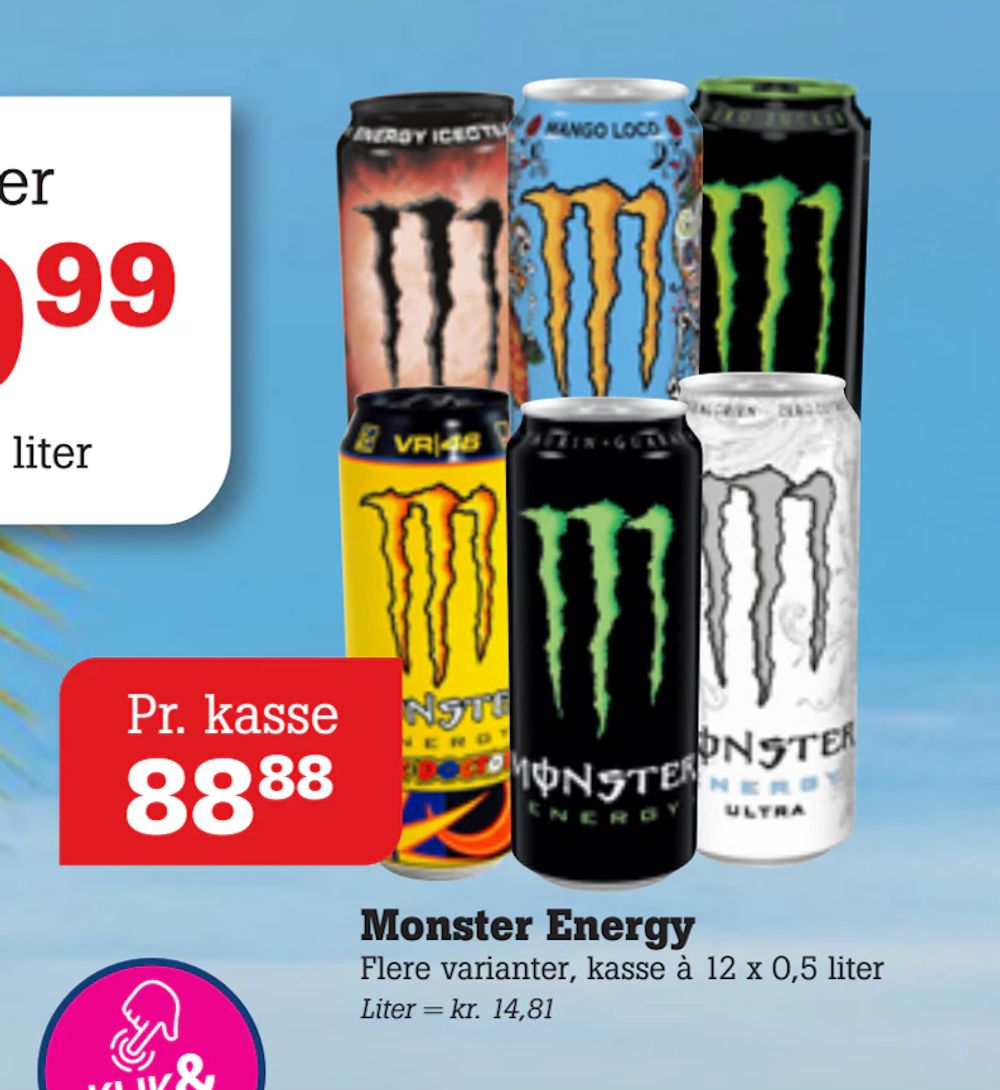 Tilbud på Monster Energy fra Poetzsch Padborg til 88,88 kr.