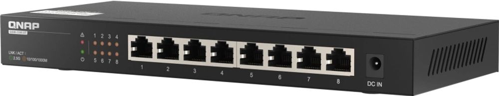 Tilbud på QNAP QSW-1108-8T - Switch - ikke administreret - 8 x 10/100/1000/2.5G - desktop fra ComputerSalg til 1.191 kr.