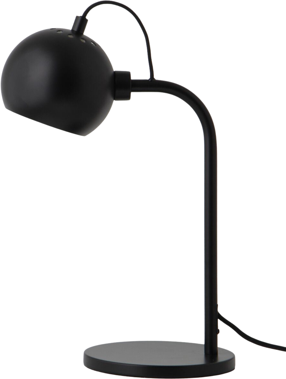 Tilbud på Ball Single Bordlampe Ø12 cm, Mat Sort (Frandsen) fra Hjem.dk til 499 kr.