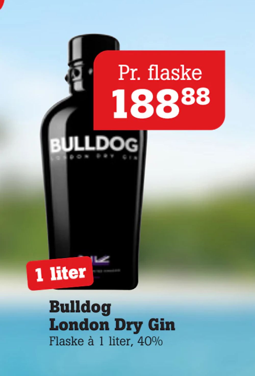 Tilbud på Bulldog London Dry Gin fra Poetzsch Padborg til 188,88 kr.