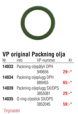 VP original Packning olja