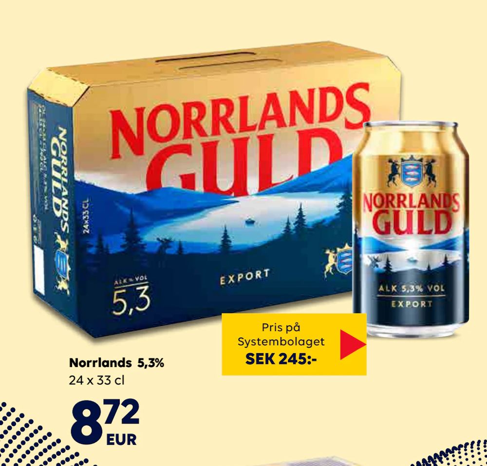 Erbjudanden på Norrlands 5,3% från Bordershop för 8,72 €