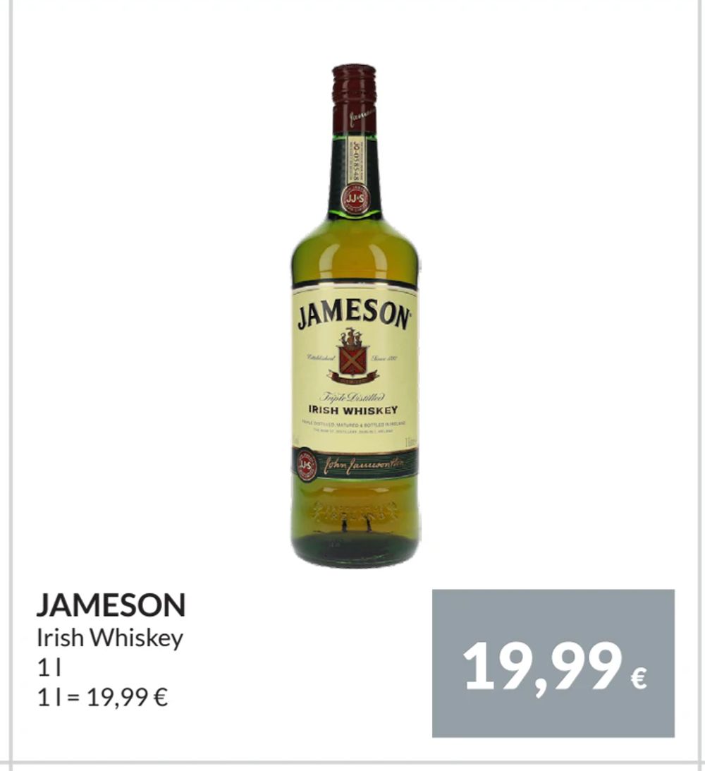 Erbjudanden på JAMESON från Nielsen Scan-Shop för 19,99 €