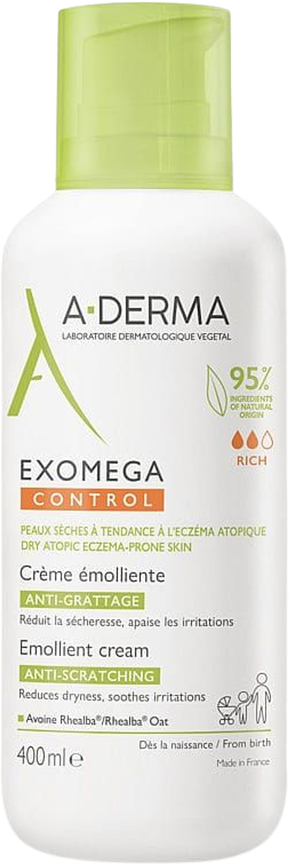 Tilbud på A-Derma Exomega ControlCream (A-DERMA) fra Matas til 284,95 kr.