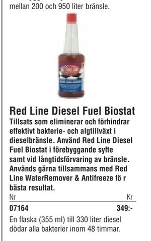 Red Line Diesel Fuel Biostat