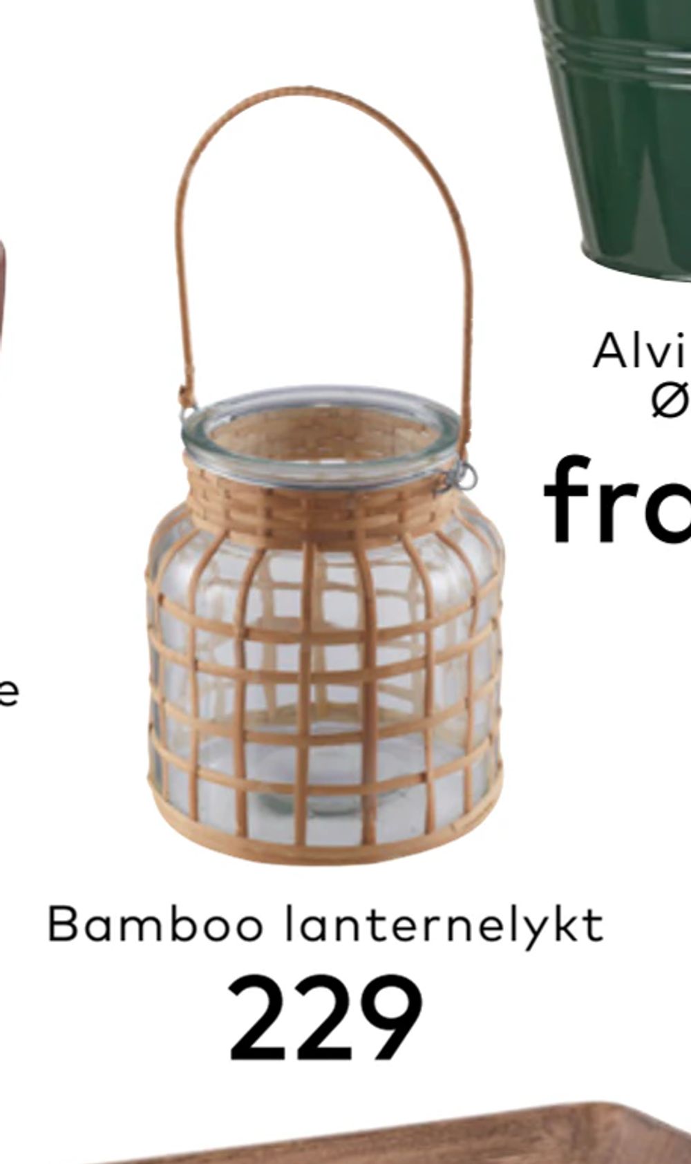 Tilbud på Bamboo lanternelykt fra Skeidar til 229 kr