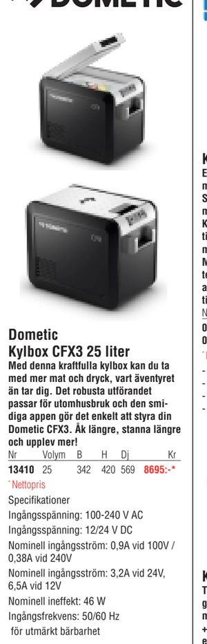 Dometic Kylbox CFX3 25 liter