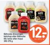 Bähncke dressinger, ketchup eller Bähncke Kik remo eller mayo 245-275 g