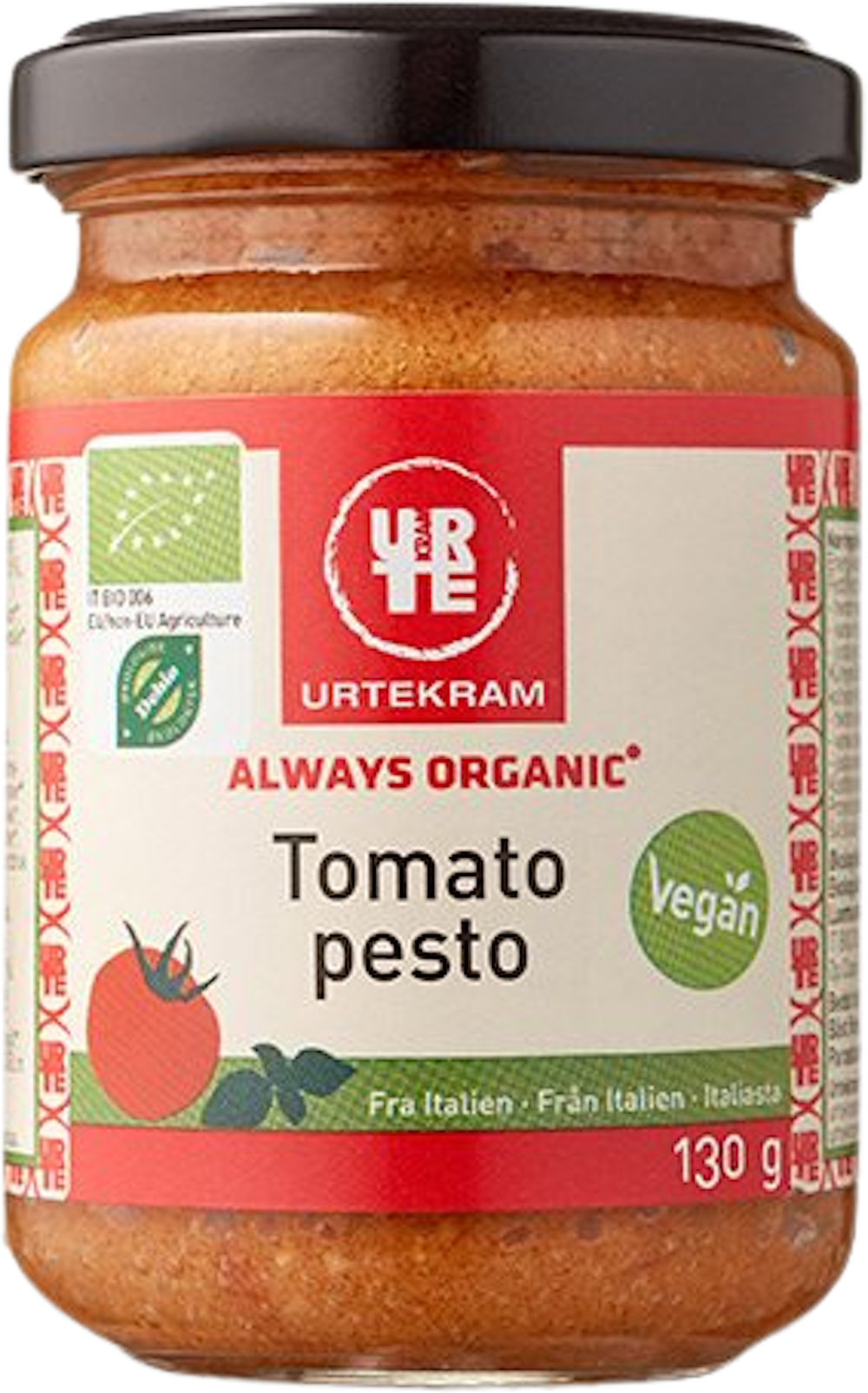 Tilbud på Pesto rød Øko (Urtekram) fra Helsam til 27,95 kr.