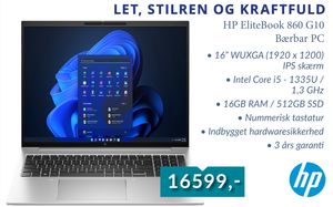 HP EliteBook 860 G10 Bærbar PC