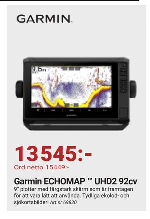 Garmin ECHOMAP ™ UHD2 92cv