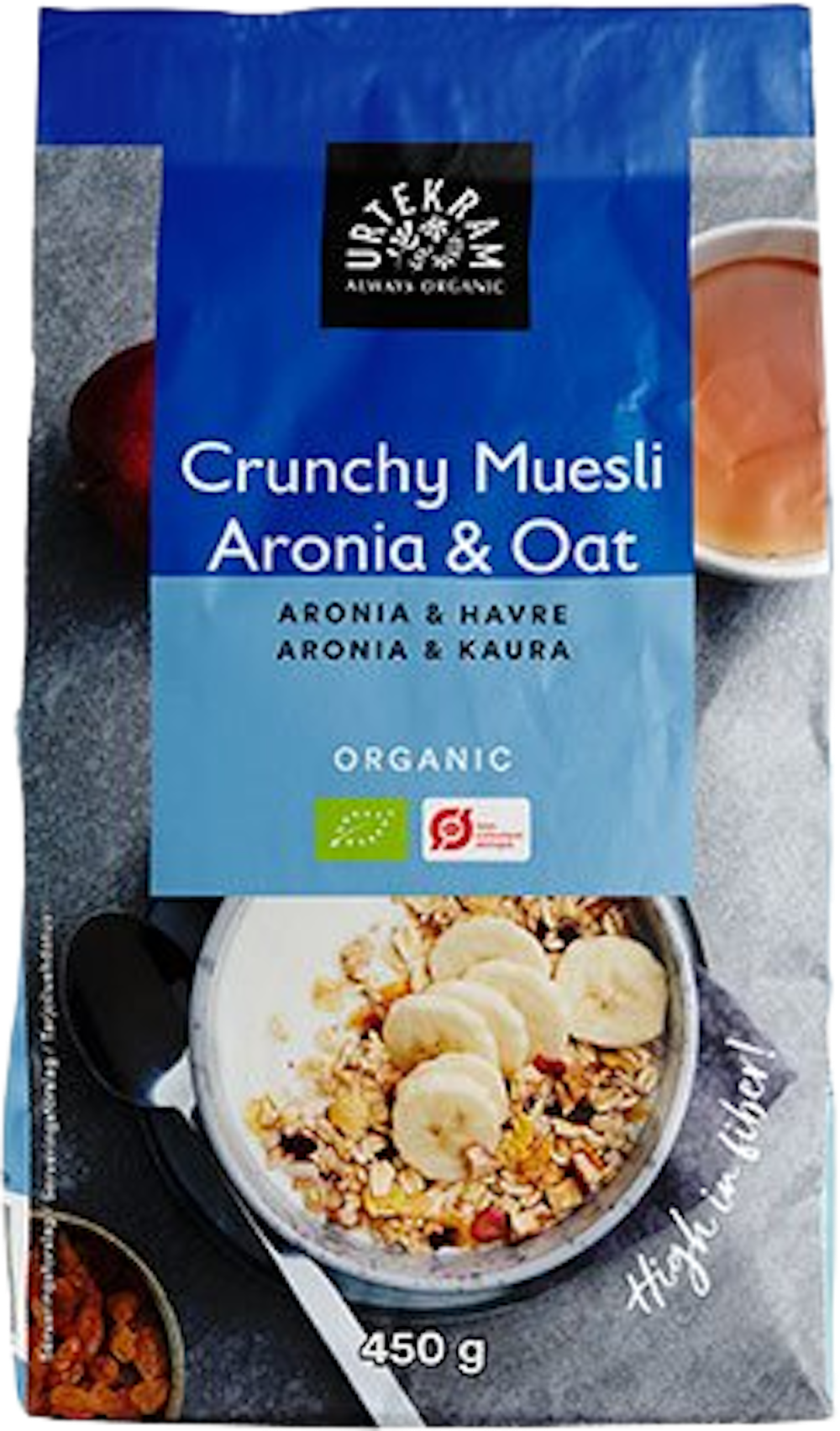 Tilbud på Crunchy Mysli Aronia & Havre Øko (Urtekram) fra Helsam til 23,95 kr.