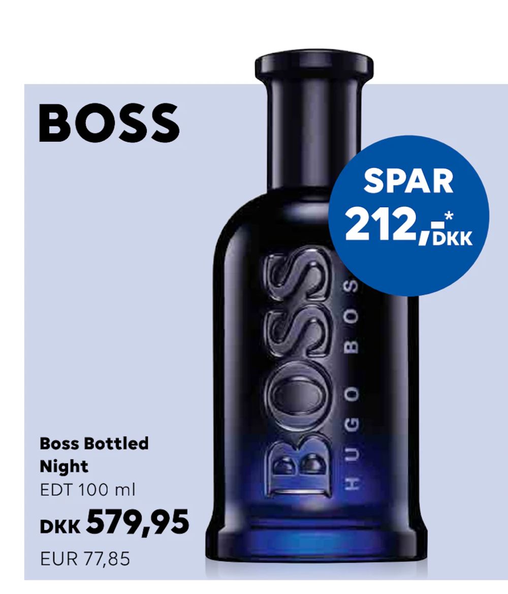 Tilbud på Boss Bottled Night fra Scandlines Travel Shop til 579,95 kr.