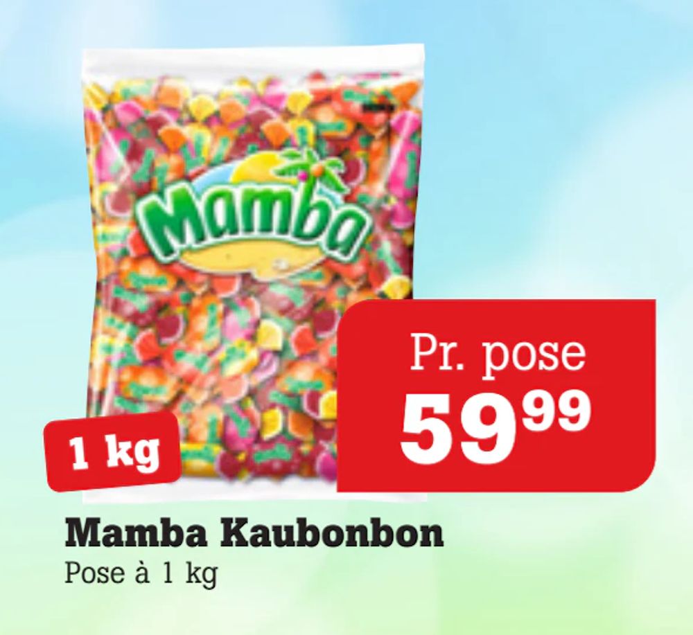 Tilbud på Mamba Kaubonbon fra Poetzsch Padborg til 59,99 kr.