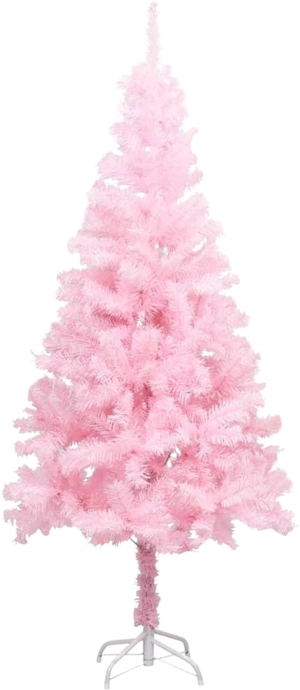 Tilbud på Kunstigt juletræ med fod 150 cm PVC pink fra Boligcenter.dk til 266 kr.