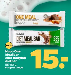 Nupo One Meal bar eller Bodylab dietbar