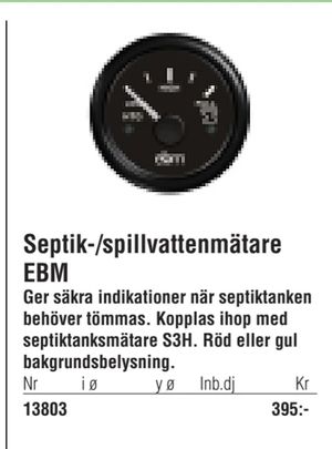Septik-/spillvattenmätare EBM
